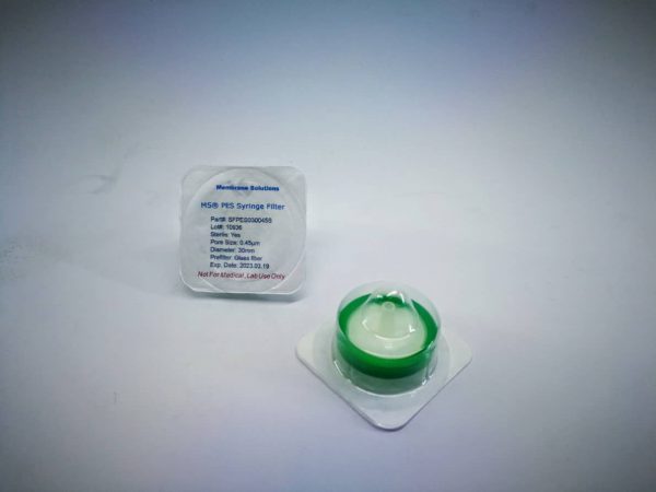 فیلترسرسرنگی(μm)PES 0.45 قطر (mm)30